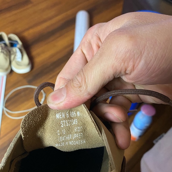 🆕 - Sperry Top Sider - Beige Boat Shoes - 9.5/10 - Picture 7 of 7
